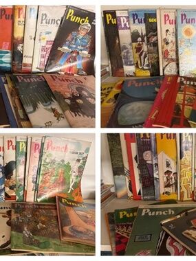 Over 50 Vintage Punch (British) Magazines Comics